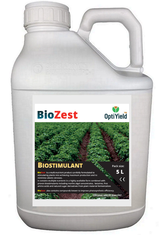 A 5l can of BioZest a biostimulant for agricultural use